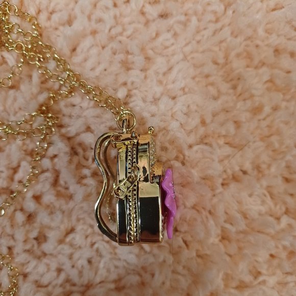 Betsey Johnson Backpack Lockett Necklace Pendant - Picture 4 of 5